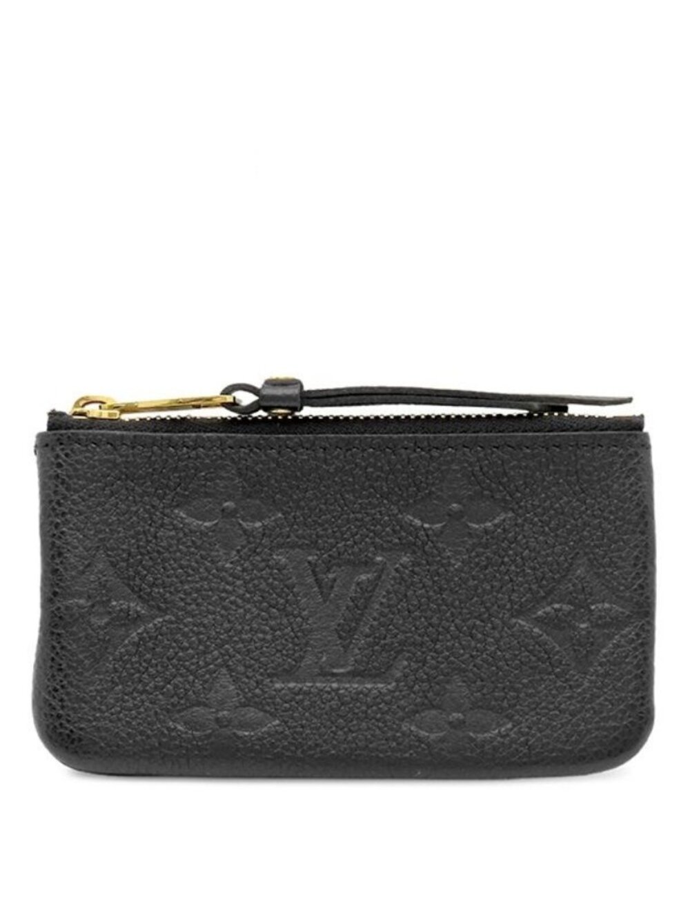 Louis Vuitton Coin Purse Key Case Pochette Cles Monogram Empreinte Black Gold